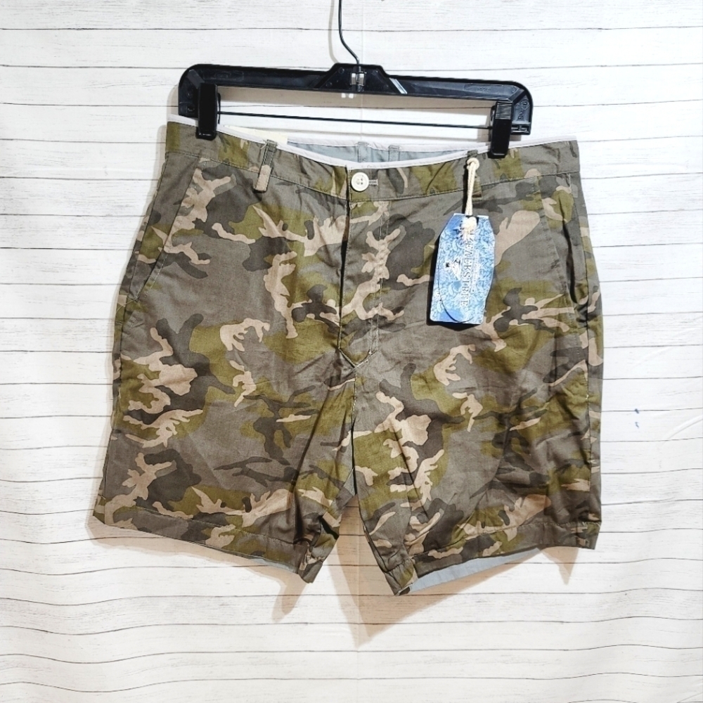 OrginiaI ISLANDIA Reversible Shorts sz 34  Army Camo Nickel Gray Brand New Tags